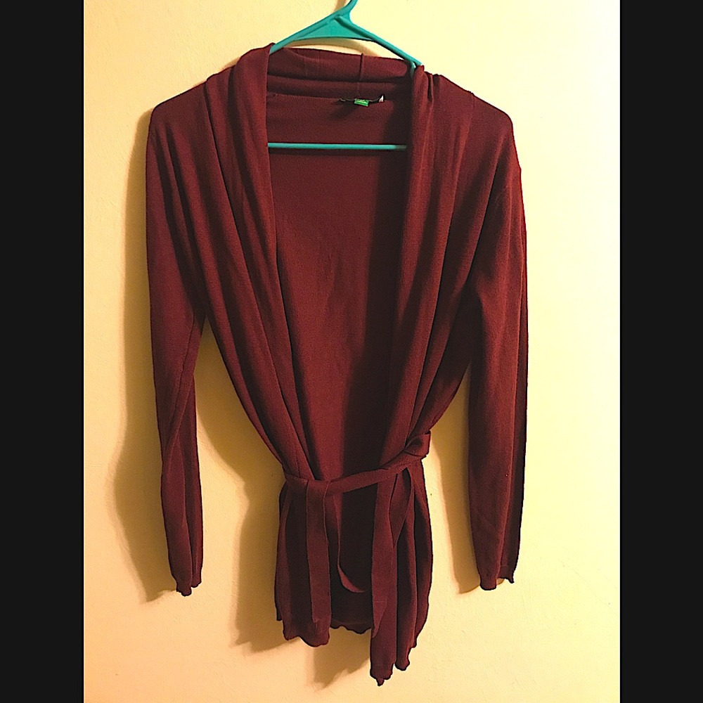 Dip Maroon Cardigan. XS.